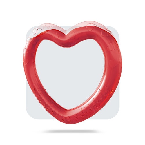 دندانگیر آبدار قلبی مایا قرمز