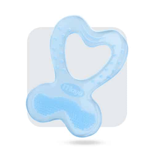 دندانگیر سیلیکونی مایا طرح قلب آبی
